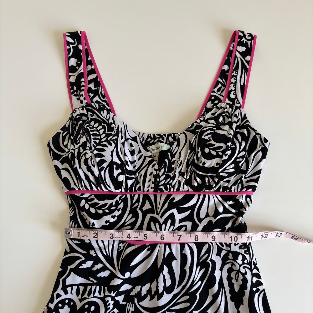 Y2K Speechless Black and White Paisley Dress Juniors size Medium - Picture 5 of 10